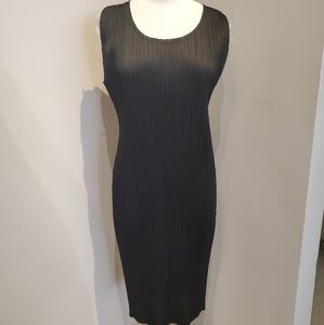Issey Miyake Pleats Please black dress size 3